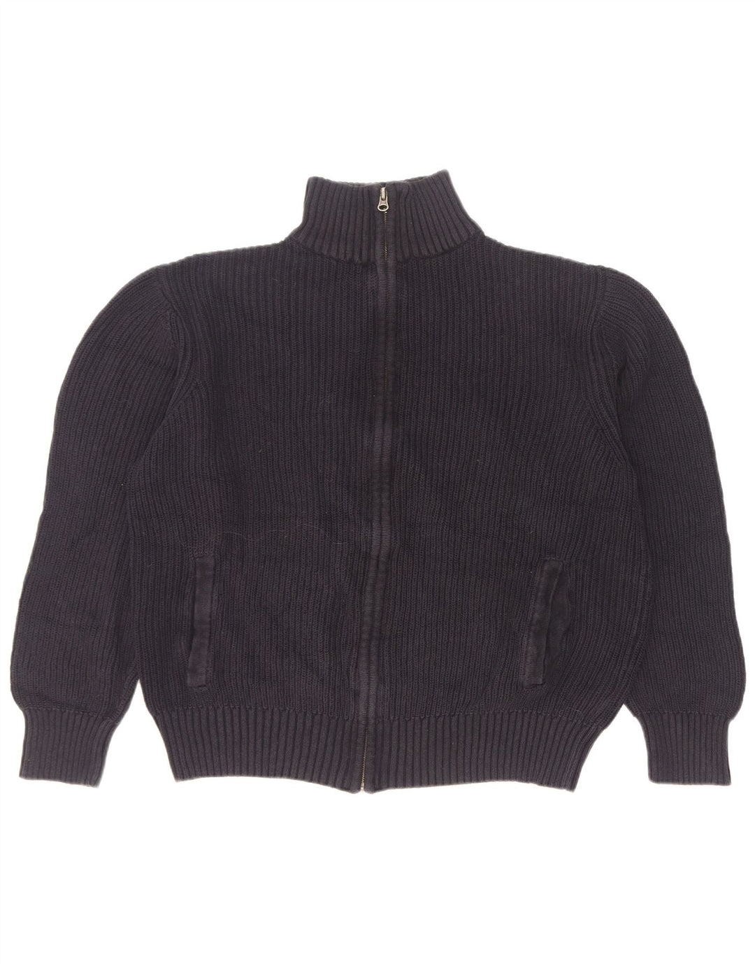Maglione cardigan da uomo Marks & Spencer cotone medio blu navy