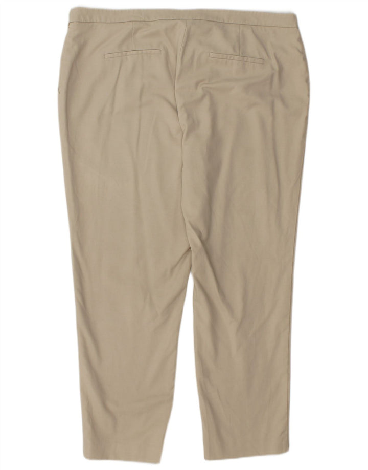 CALVIN KLEIN Pantaloni corti dritti da donna US 16 2XL W38 L27 Beige