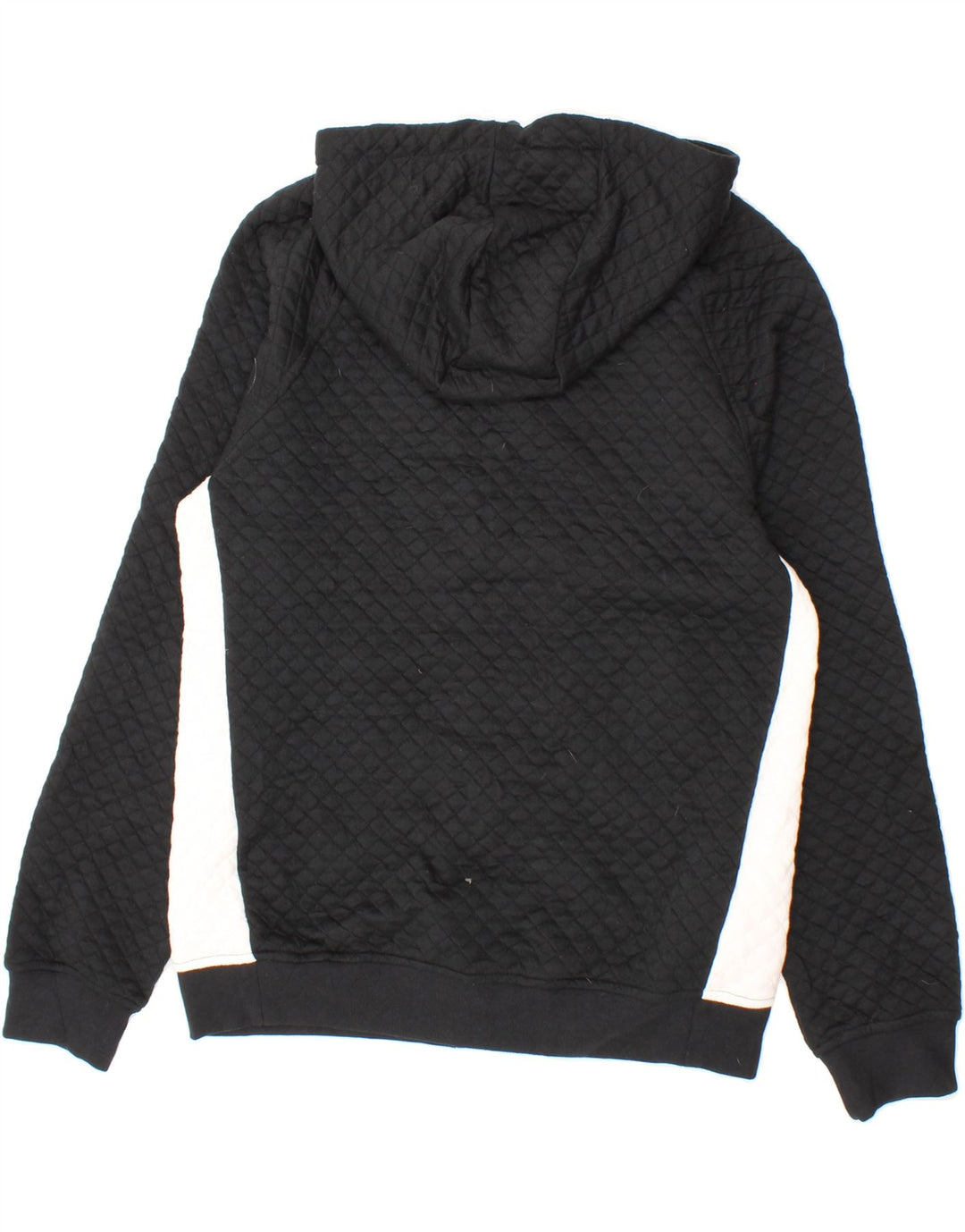 UNDER ARMOUR Mens Graphic Zip Hoodie Sweater Medium Black Colourblock Vintage Under Armour and Second-Hand Under Armour from Messina Hembry 