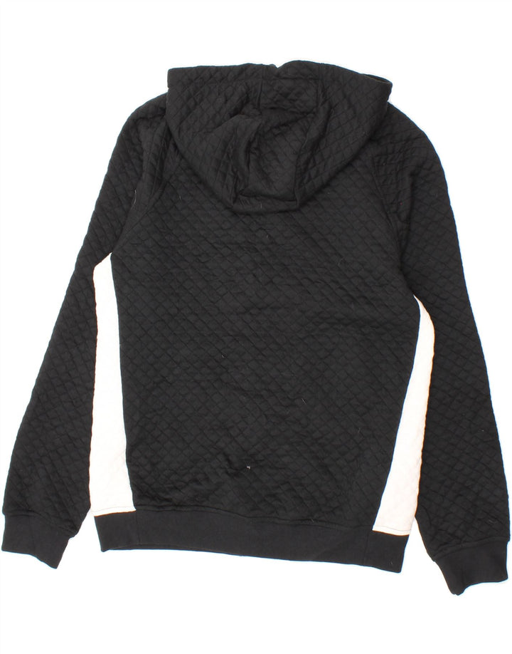 UNDER ARMOUR Mens Graphic Zip Hoodie Sweater Medium Black Colourblock Vintage Under Armour and Second-Hand Under Armour from Messina Hembry 
