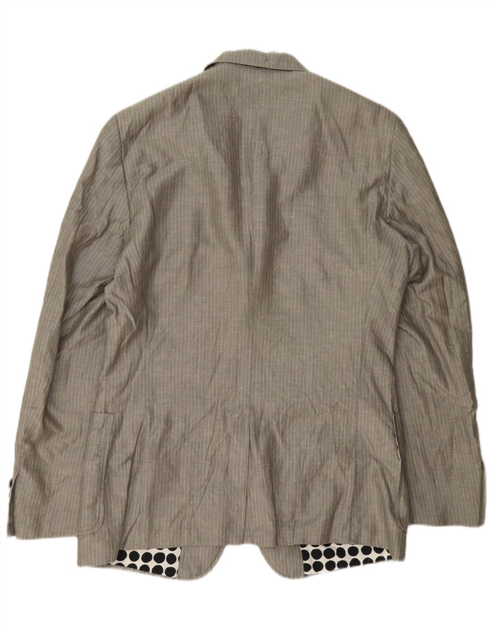 Giacca blazer a 2 bottoni da uomo Exte UK 38 Cotone gessato grigio medio