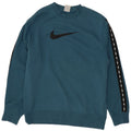 Felpa grafica Nike da uomo, maglione, colore blu medio