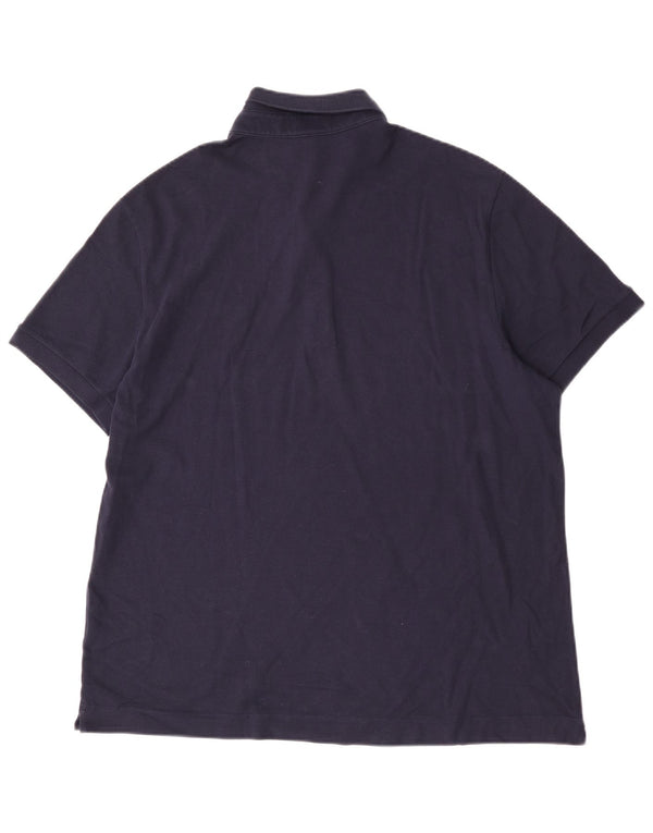 Polo Lacoste da uomo vestibilità regolare taglia 7 2XL cotone blu navy