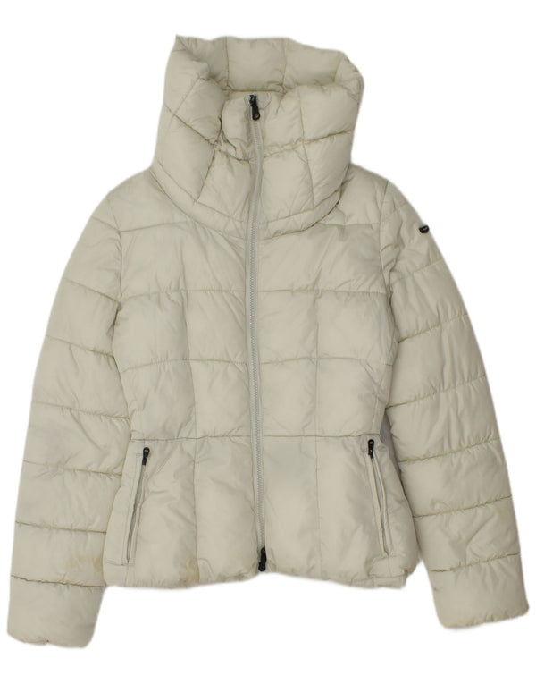 Giacca Imbottita Donna Refrigiwear IT 42 Medium Bianco Sporco Poliammide