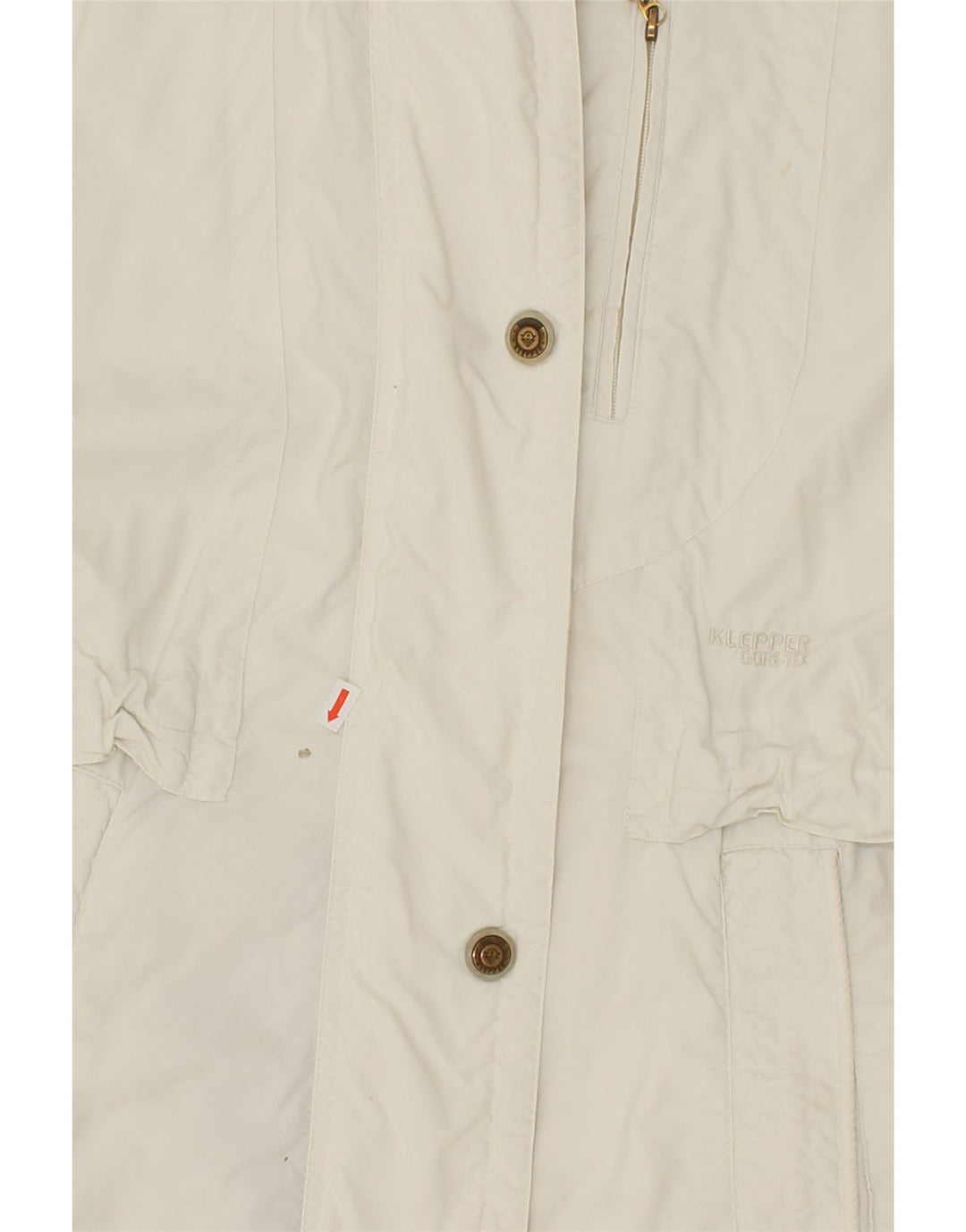 KLEPPER Womens Windbreaker Coat UK 16 Large White Vintage Klepper and Second-Hand Klepper from Messina Hembry 