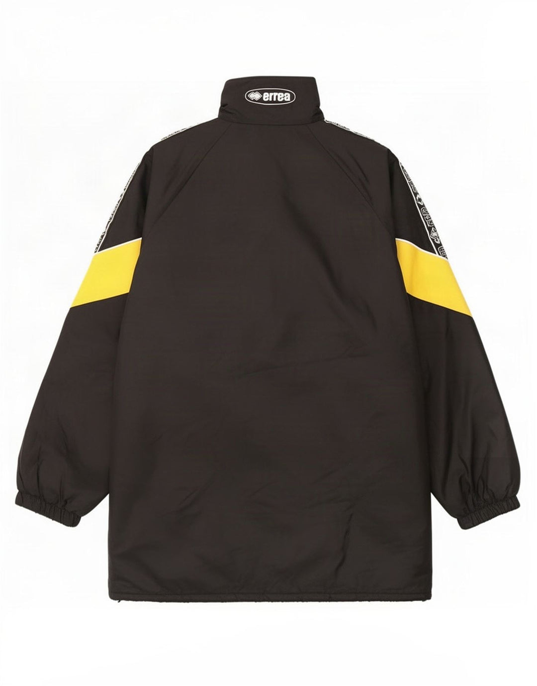 Errea Cappotto imbottito oversize con grafica da uomo UK 40 Large Black Colourblock