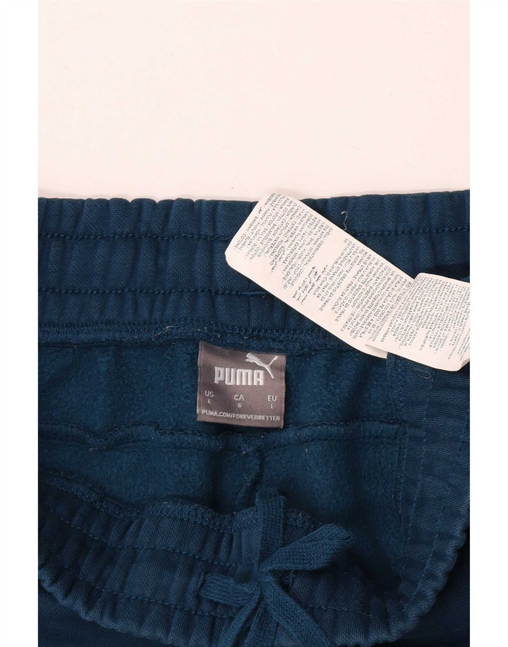Pantaloni da tuta da uomo Puma Joggers grandi in cotone blu