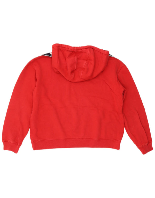 Felpa con cappuccio grafica da donna Champion UK 14 Cotone color block rosso medio