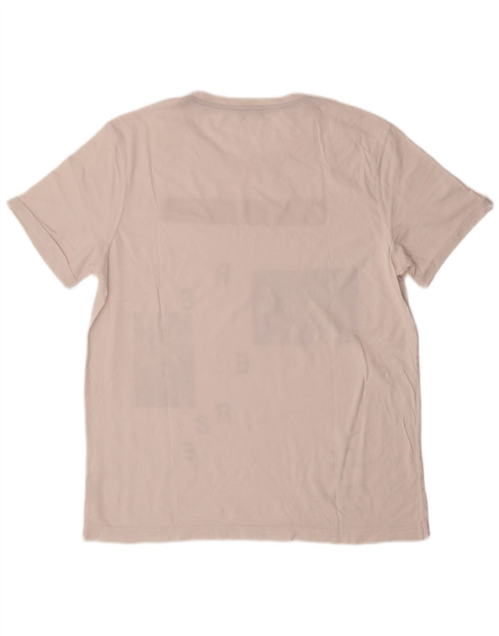 T-shirt grafica da uomo Benetton Top bianco medio