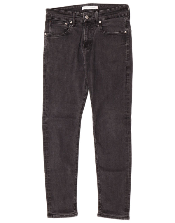 Calvin Klein Mens Slim Jeans W32 L27 Grey Cotton