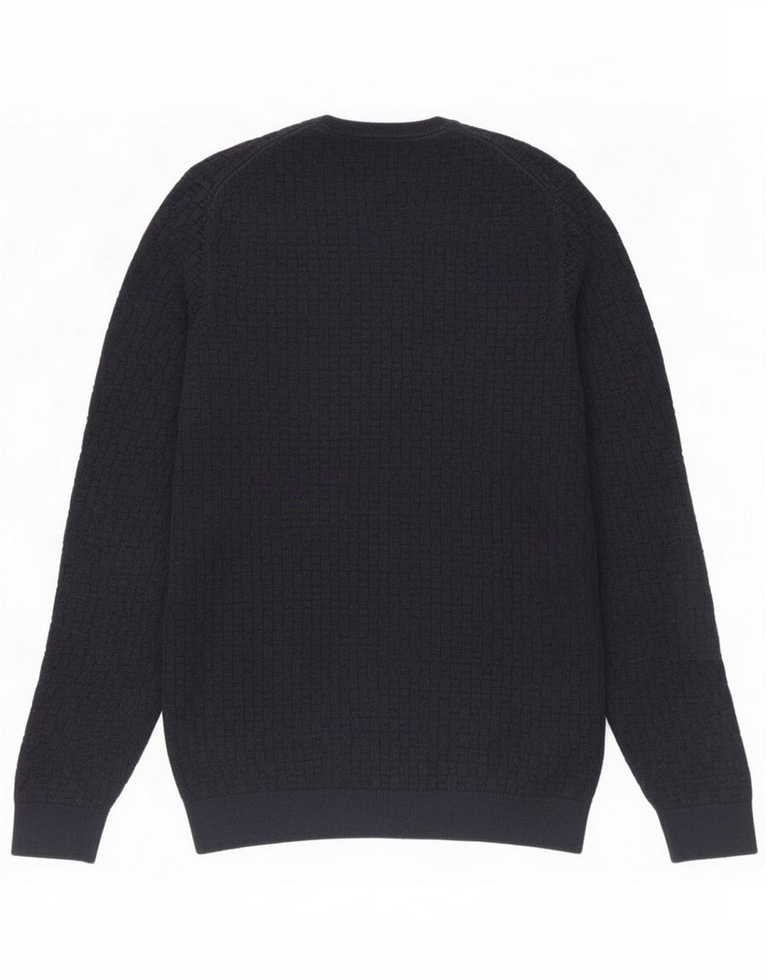 Massimo Dutti Uomo Maglione girocollo girocollo in cotone medio blu navy