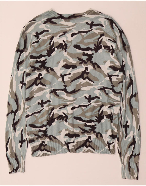 CALVIN KLEIN JEANS Maglione da donna con scollo a barca UK 14 Blu medio