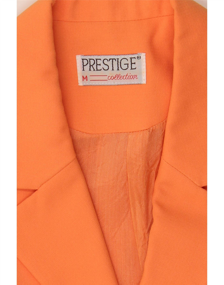 Giacca blazer a 5 bottoni da donna Prestige UK 12 arancione medio