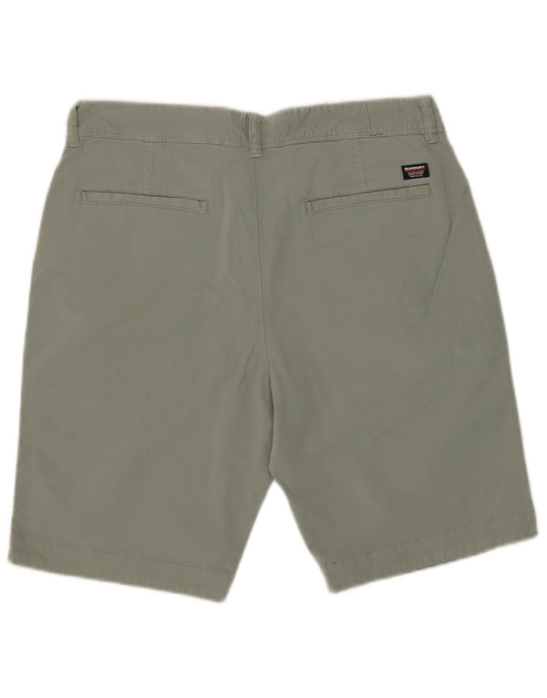Pantaloncini chino slim fit da uomo Superdry W32 cotone verde medio