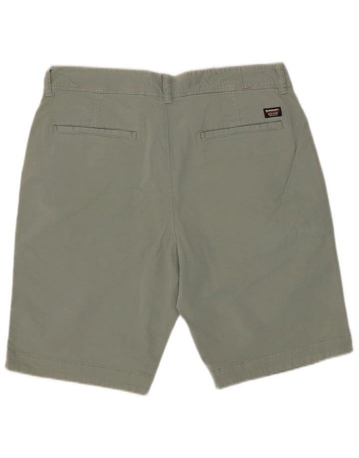 Pantaloncini chino slim fit da uomo Superdry W32 cotone verde medio