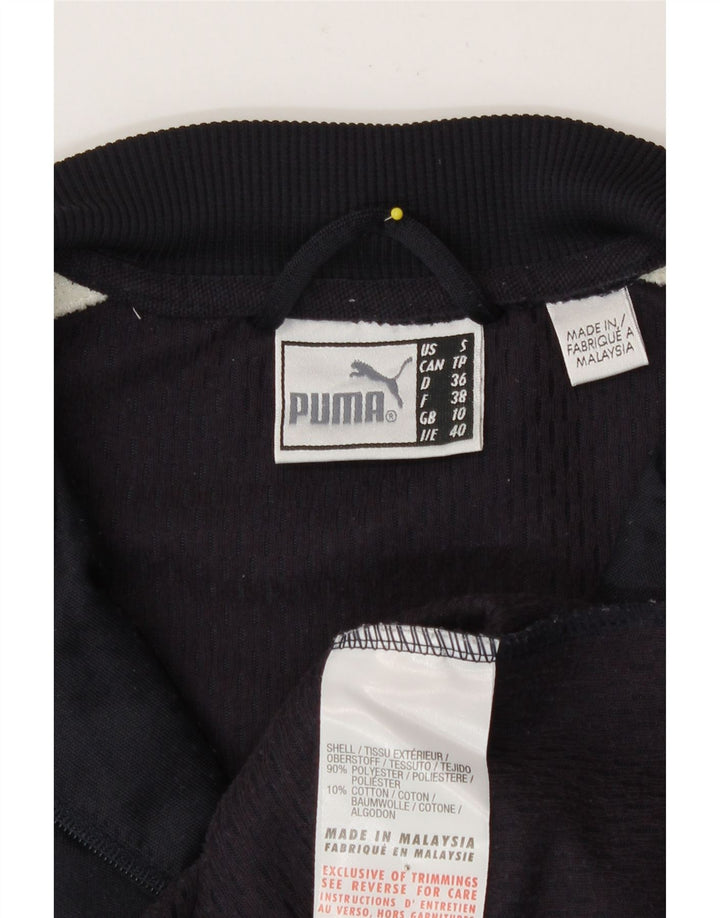 Giacca da tuta da donna Puma UK 10 Small Blu Navy Colourblock