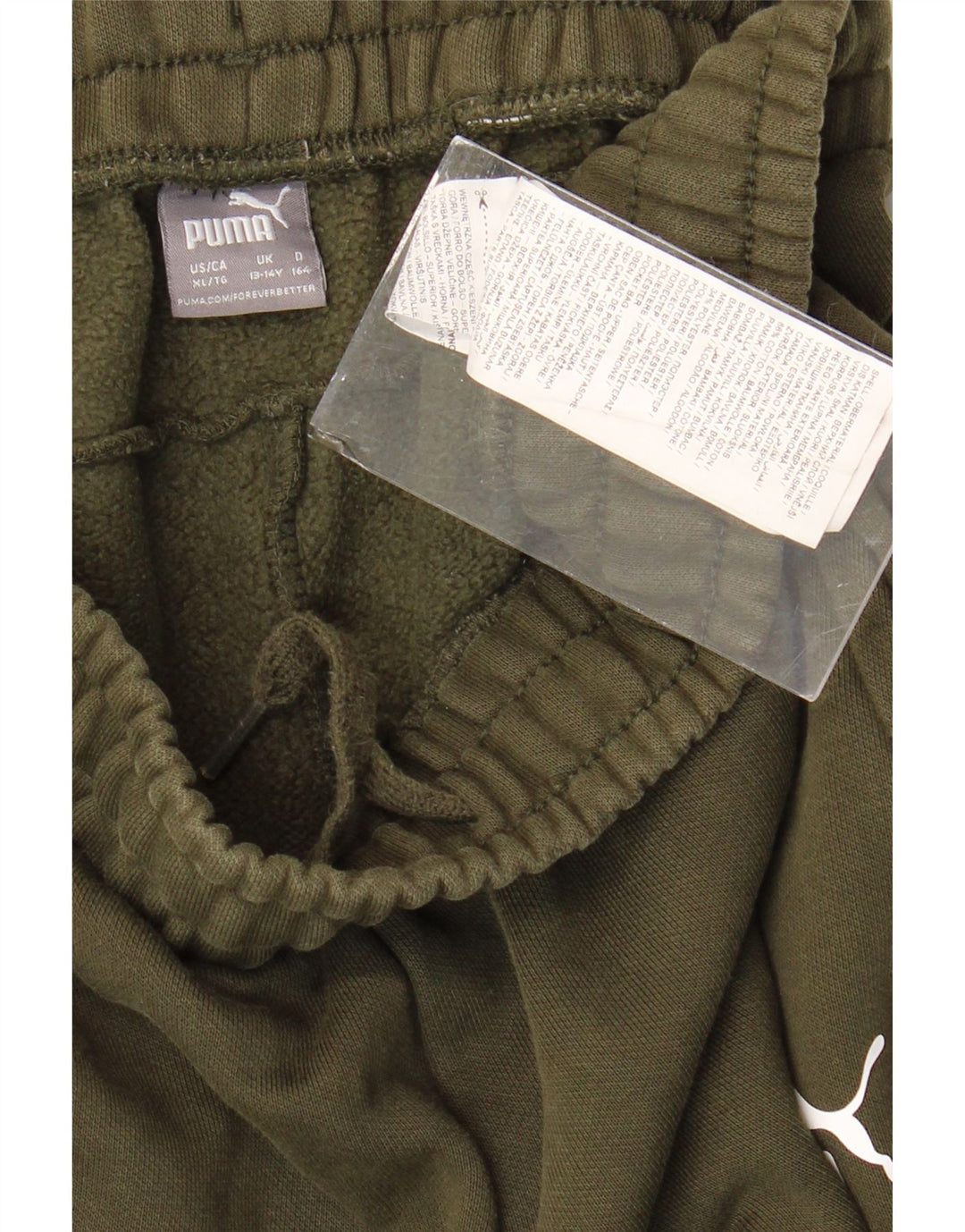 Pantaloni della tuta da ragazzo PUMA Joggers 13-14 anni in cotone kaki