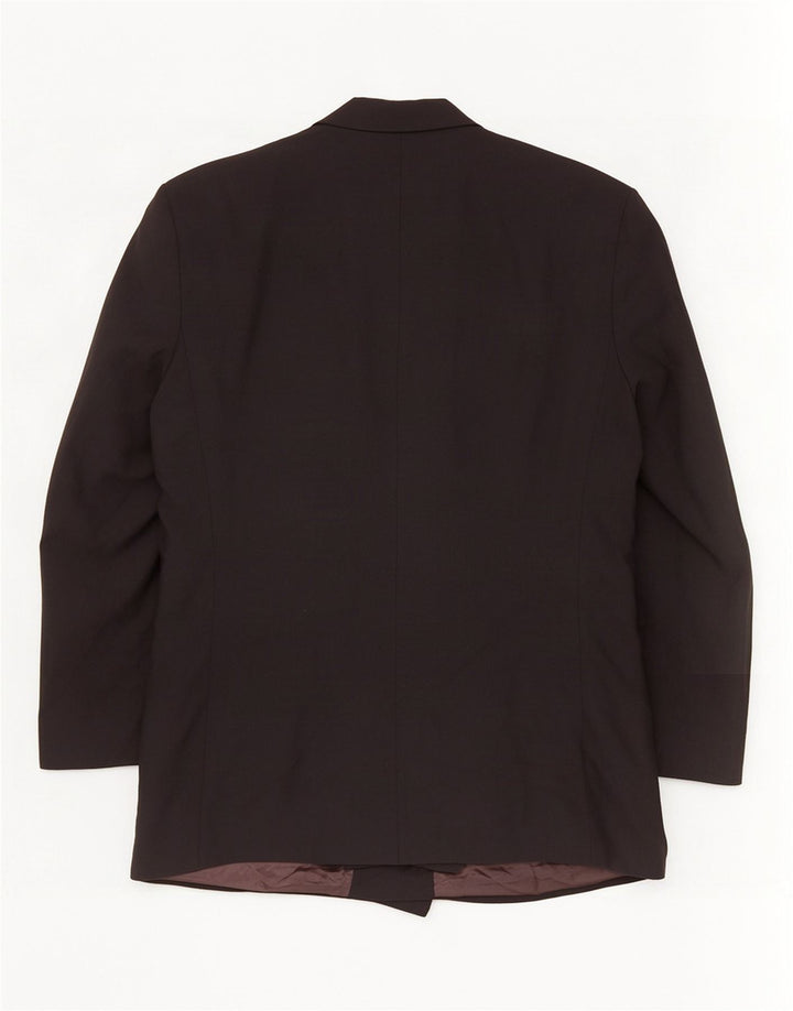 Giacca blazer doppiopetto da uomo Marks & Spencer UK 44 XL poliestere nero