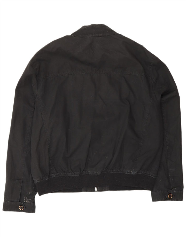 Giubbotto bomber autografo da uomo Marks & Spencer UK 42 XL cotone nero