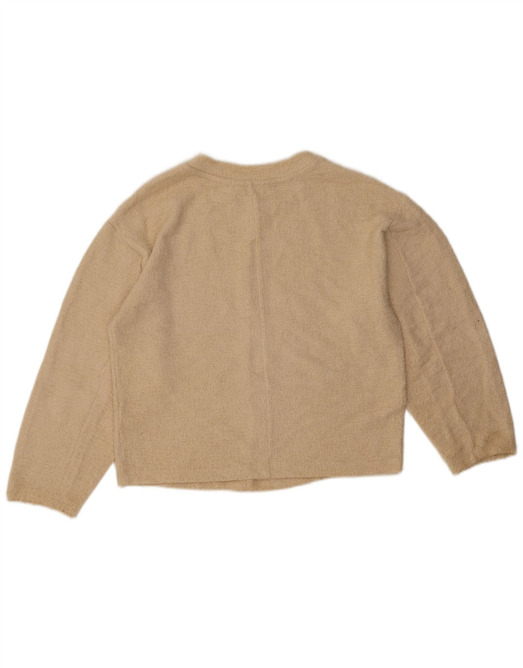 Top camicetta oversize da donna Marks & Spencer UK 6 XS cotone beige