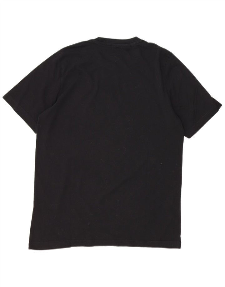 T-shirt grafica da uomo Adidas Top in cotone nero medio