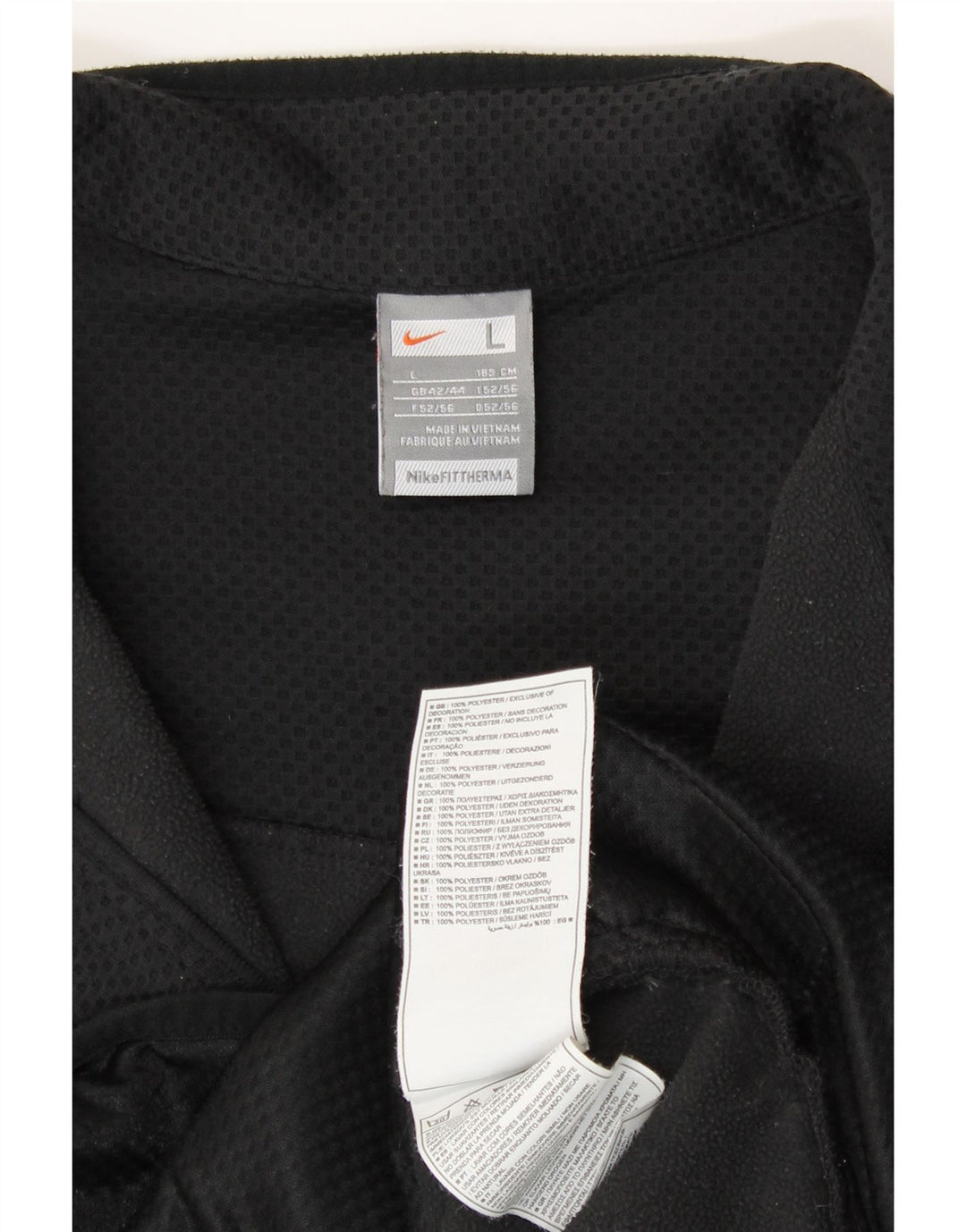 Giacca da tuta da uomo Nike UK 42/44 Large Nero Poliestere