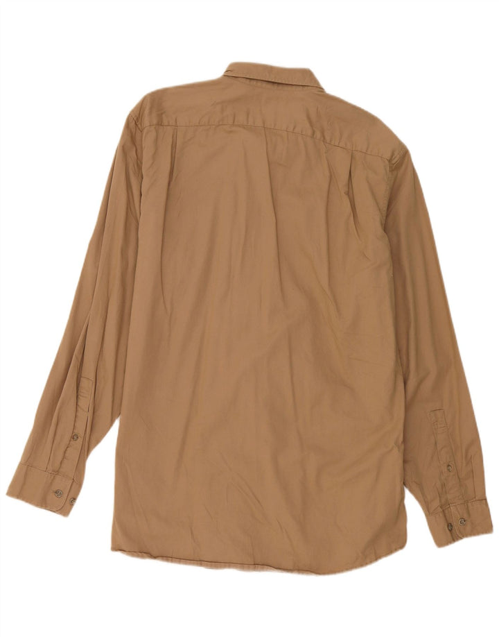 Camicia alta da uomo Eddie Bauer grande in cotone beige