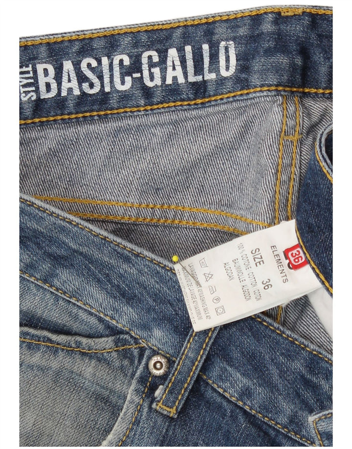 Jeans dritti invecchiati da uomo Zu Elements W36 L35 cotone blu