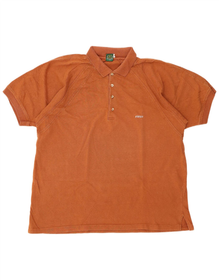 Polo da uomo RIFLE XL in cotone marrone