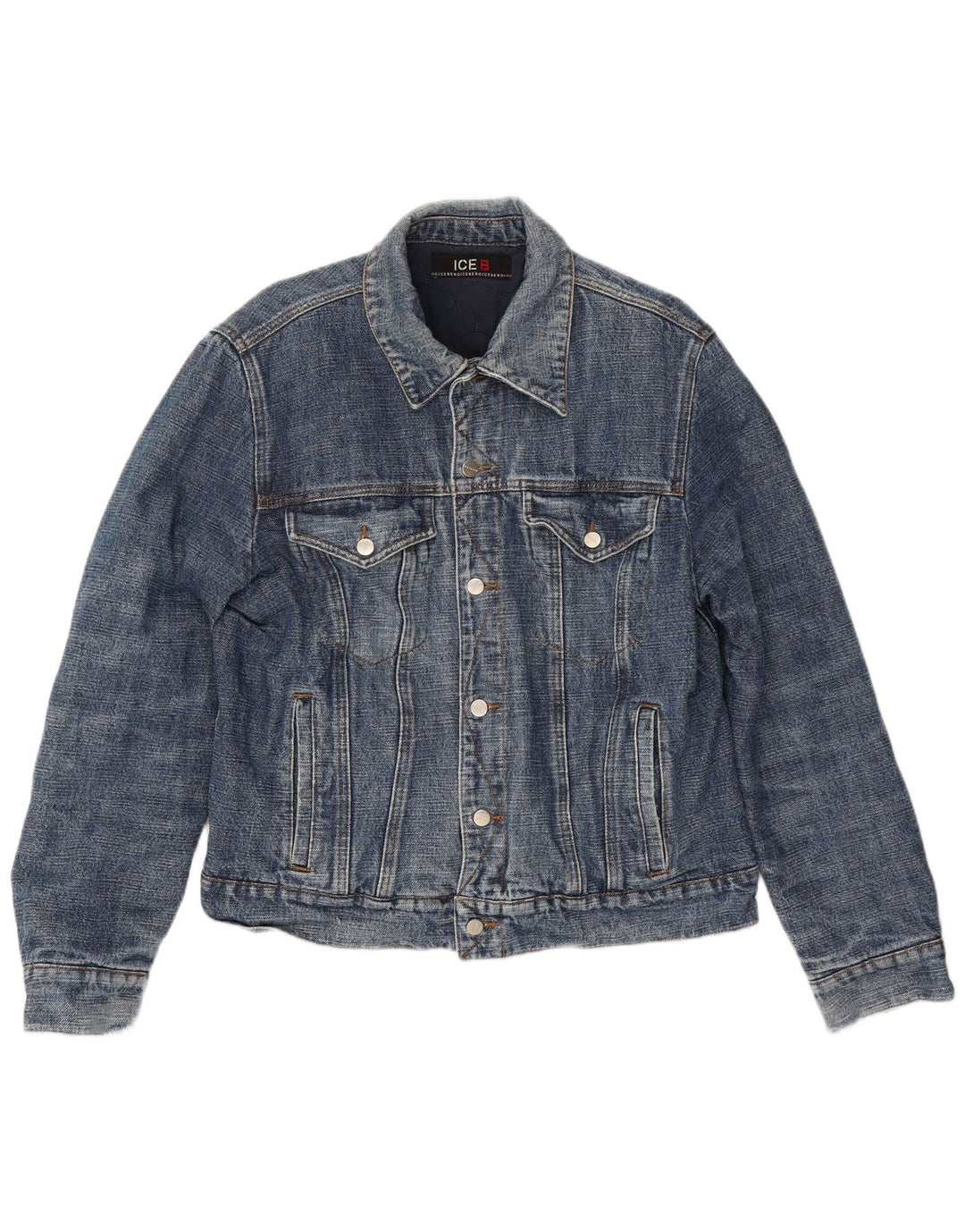 Giacca in denim da uomo Iceberg IT 54 2XL Blu cotone