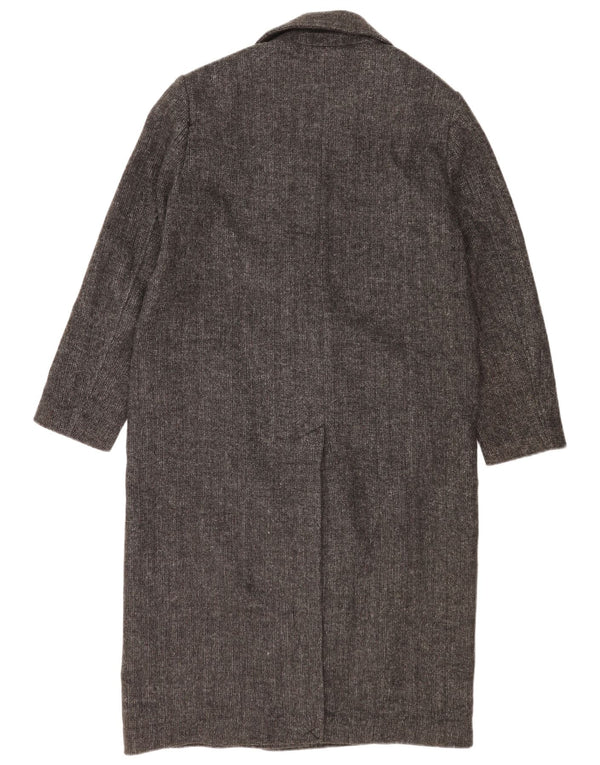 Cappotto doppiopetto oversize da donna Zara UK 10 piccolo grigio a spina di pesce