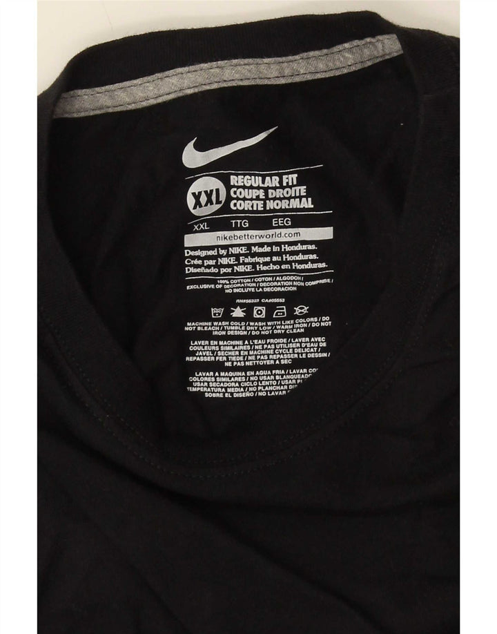 T-shirt Nike da uomo con vestibilità regolare, 2XL, cotone nero