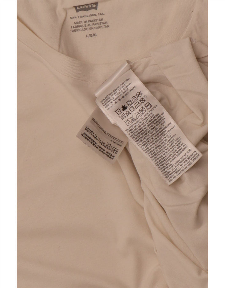 T-shirt da uomo Levi's Top Large in cotone bianco