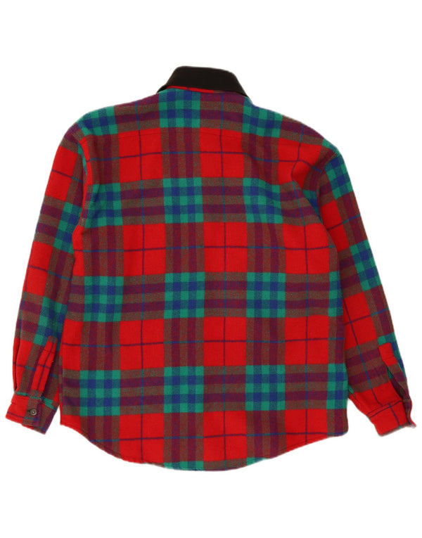 Camicia da uomo in flanella Tipo' S in lana a quadri rossi piccoli