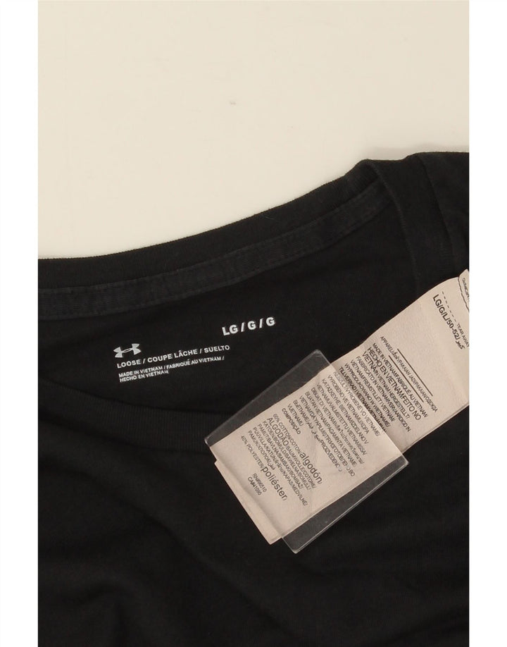 T-shirt da uomo UNDER ARMOUR Top grande in cotone grigio