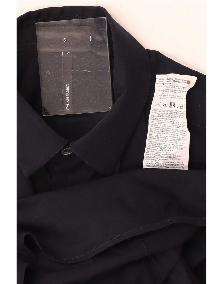 Camicia Emporio Armani Uomo Piccola Blu Navy Cotone Classica