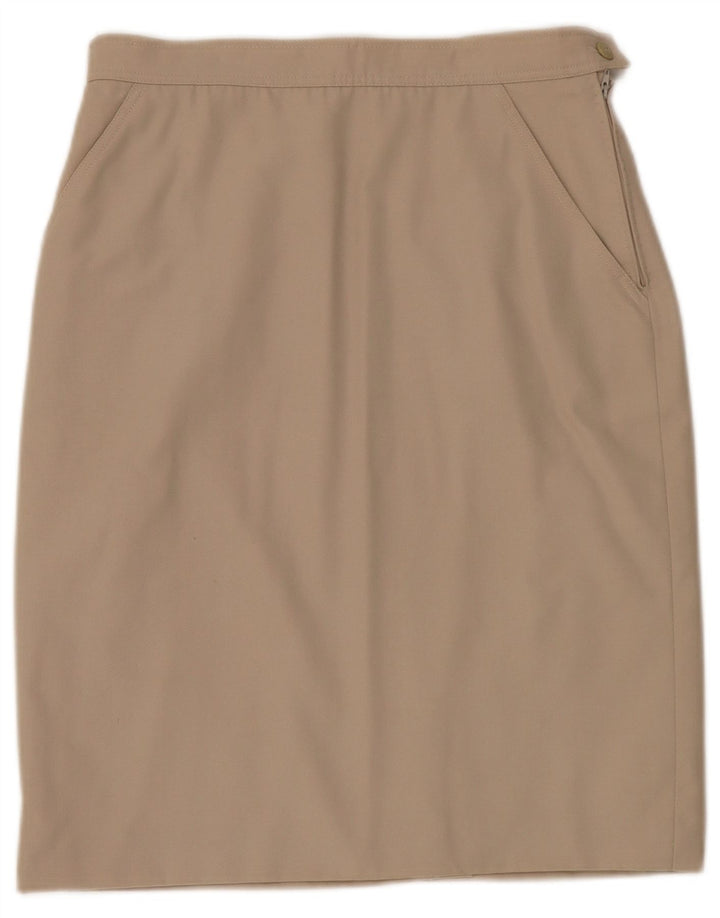 Gonna a tubino da donna Marella UK 16 Large W30 Beige Lana