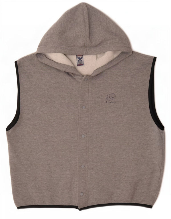 Giacca da tuta senza maniche con cappuccio da uomo Lotto UK 42/44 XL Grigio