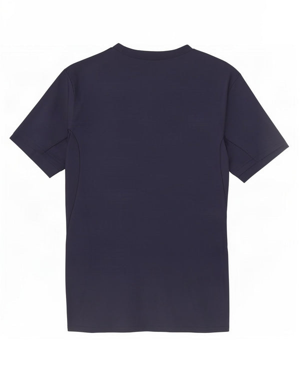 Maglietta Under Armour da uomo Heat Gear Top medio in poliestere blu navy
