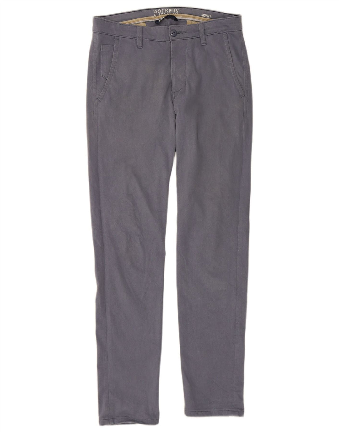 DOCKERS Pantaloni chino skinny da uomo W29 L32 cotone blu