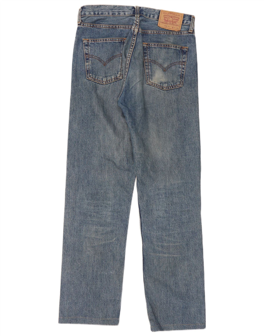 Jeans dritti Levi's 590 da donna W31 L32 in cotone blu