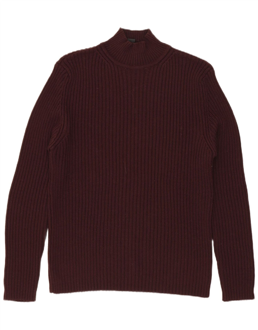 Marlboro Classics Maglione da uomo con collo alto e bordeaux medio