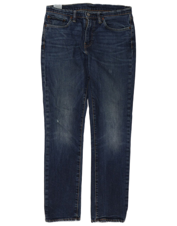 Levi's Uomo 511 Slim Jeans W32 L32 Cotone Blu Navy