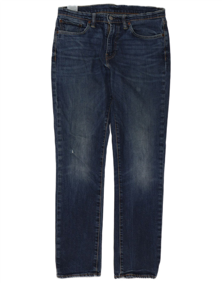 Levi's Uomo 511 Slim Jeans W32 L32 Cotone Blu Navy