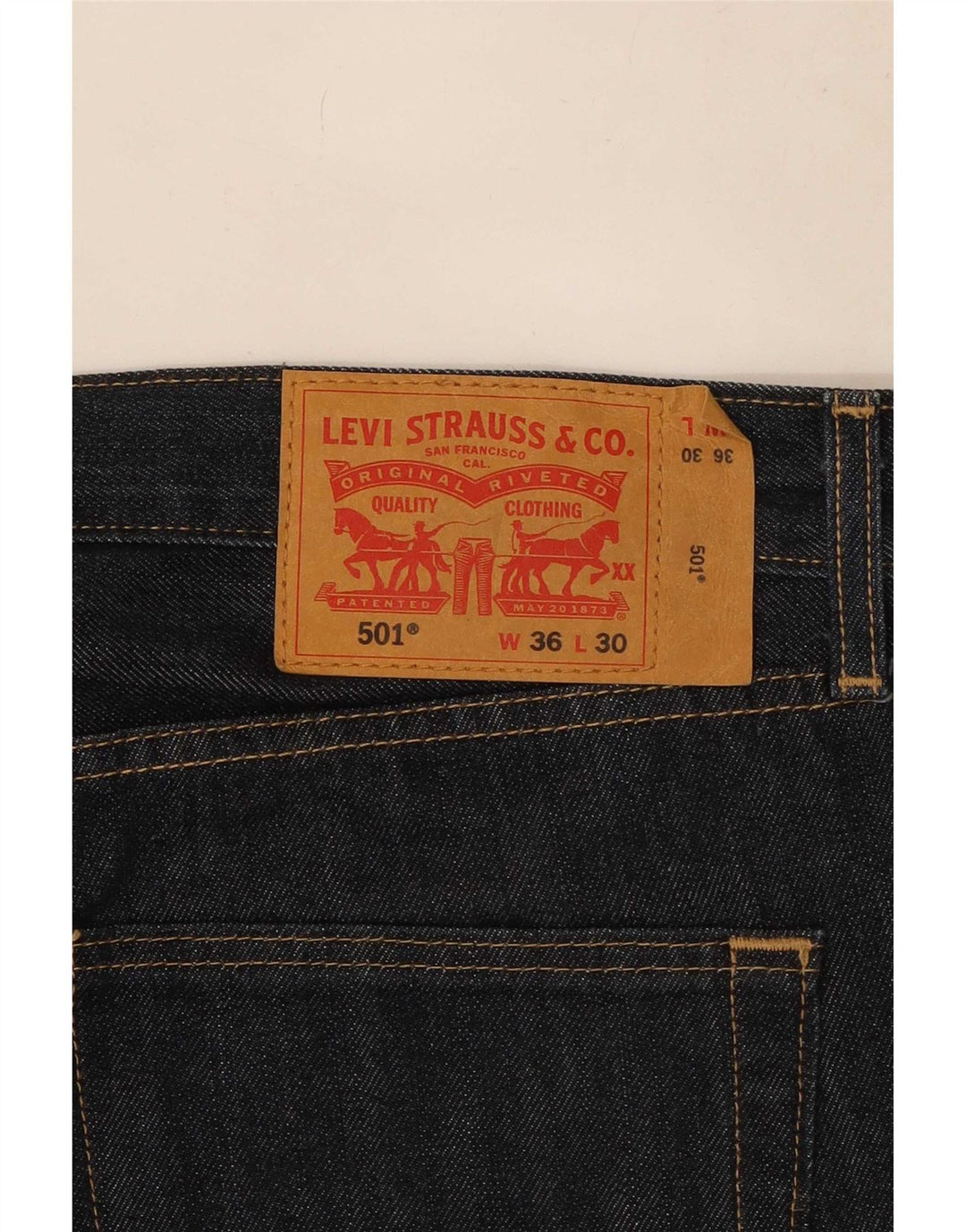 Levi's Uomo 501 Jeans dritti W36 L30 Cotone blu navy