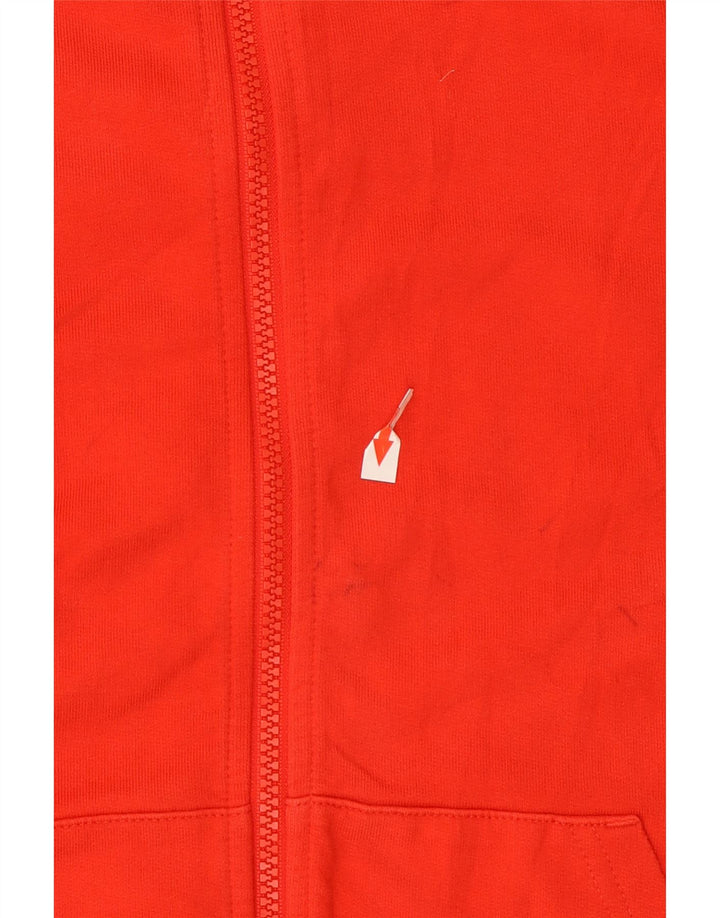 Felpa con cappuccio e zip da uomo Puma in cotone rosso medio