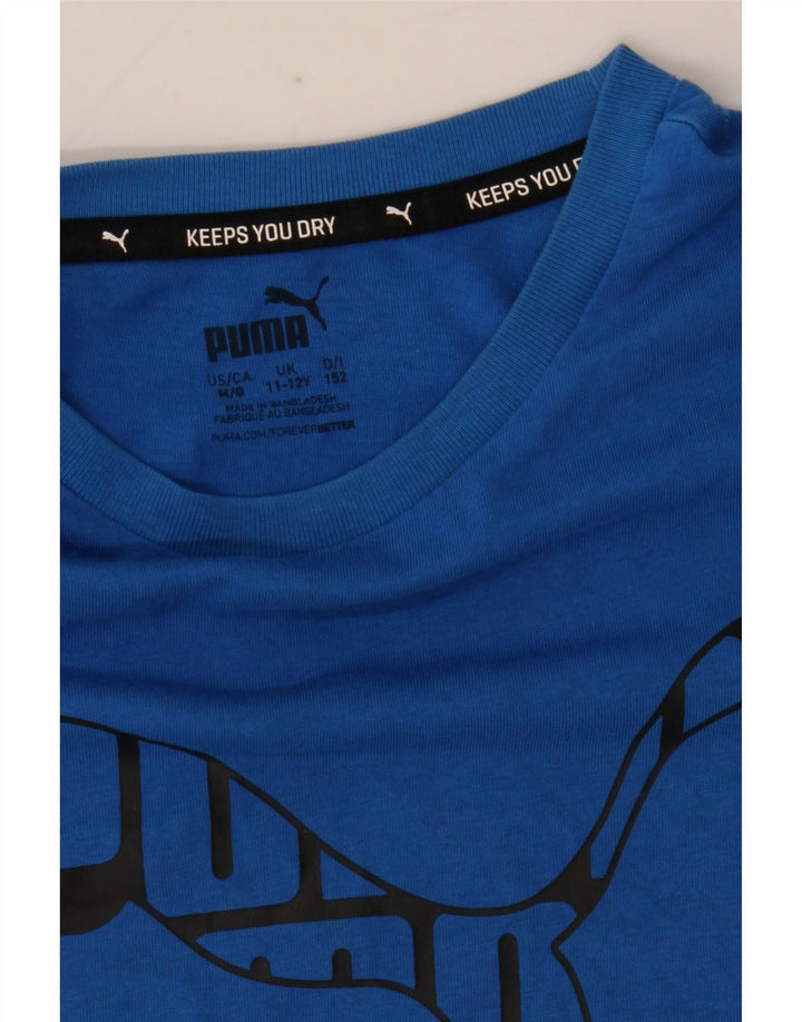 Maglietta grafica da ragazzo Puma 11-12 anni Blu