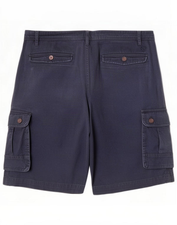 Crew Clothing Mens Cargo Shorts XL W40 Navy Blue Cotton