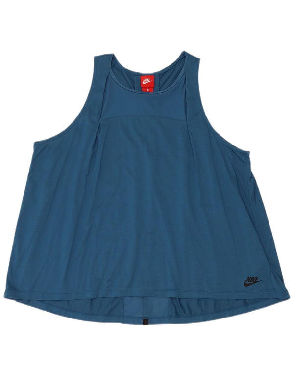 Canotta oversize da donna Nike UK 16 grande cotone blu