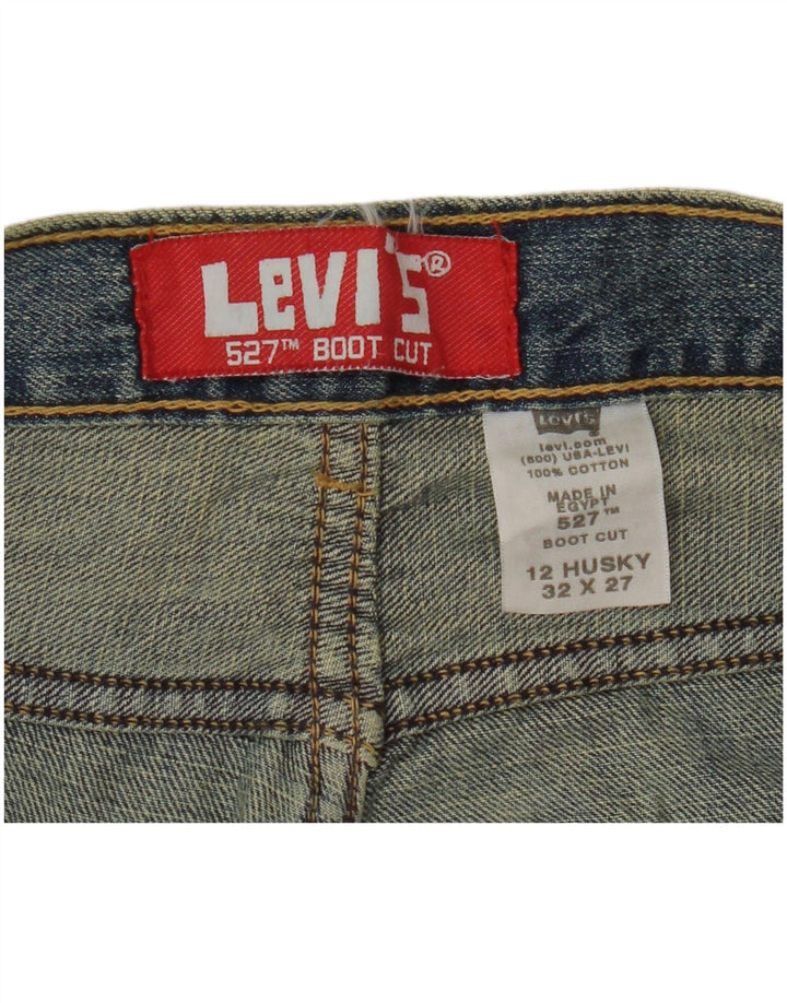 Jeans LEVI'S Husky Bootcut da ragazzo 11-12 anni W32 L27 Cotone blu
